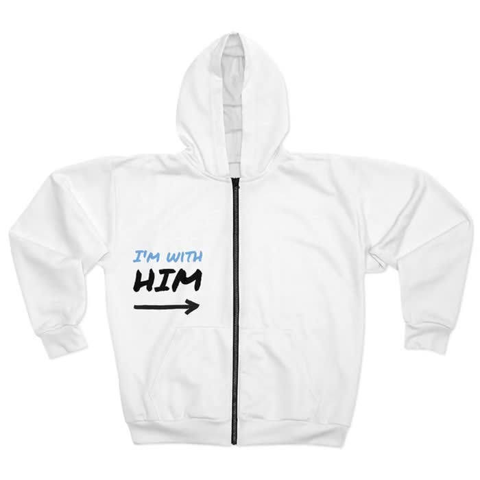 Custom All-over Print Unisex Zip Hoodie | Personalized